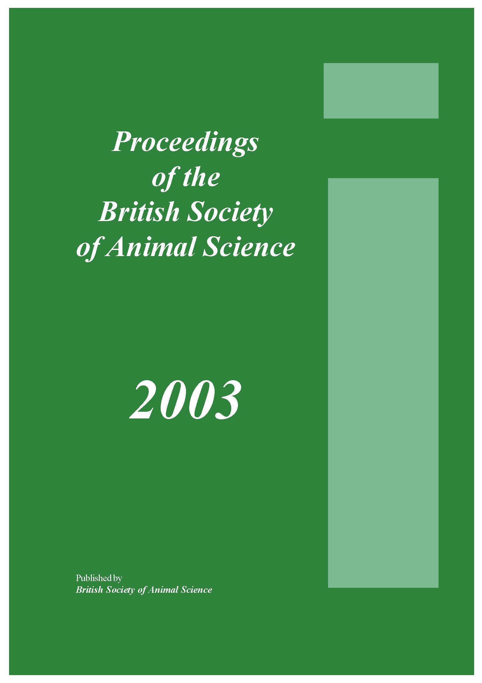 BSAS 2003 Proceedings