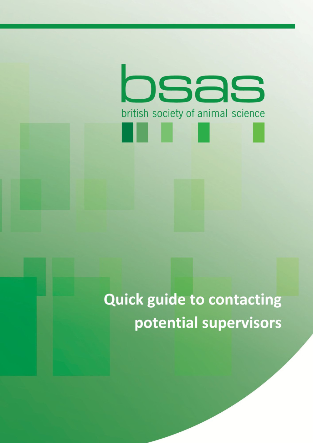 Quick guide to contacting potential supervisors